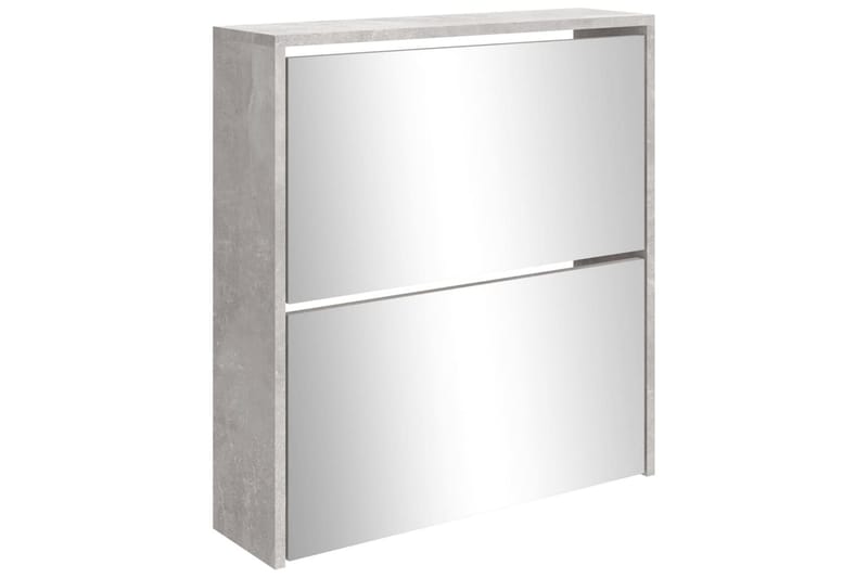 beBasic Skoskåp med 2 skåp betonggrå 63x17x67 cm - Förvaring - Sko- & klädförvaring - Skoförvaring