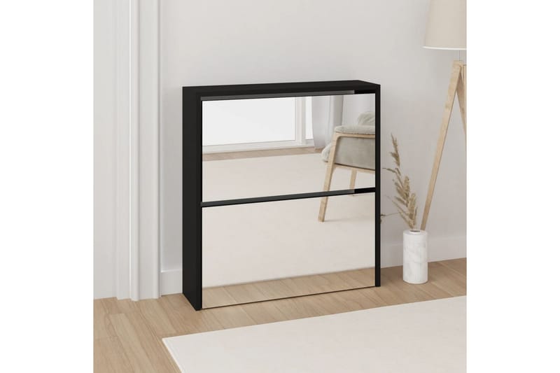 beBasic Skoskåp med 2 skåp svart 63x17x67 cm - Förvaring - Sko- & klädförvaring - Skoförvaring