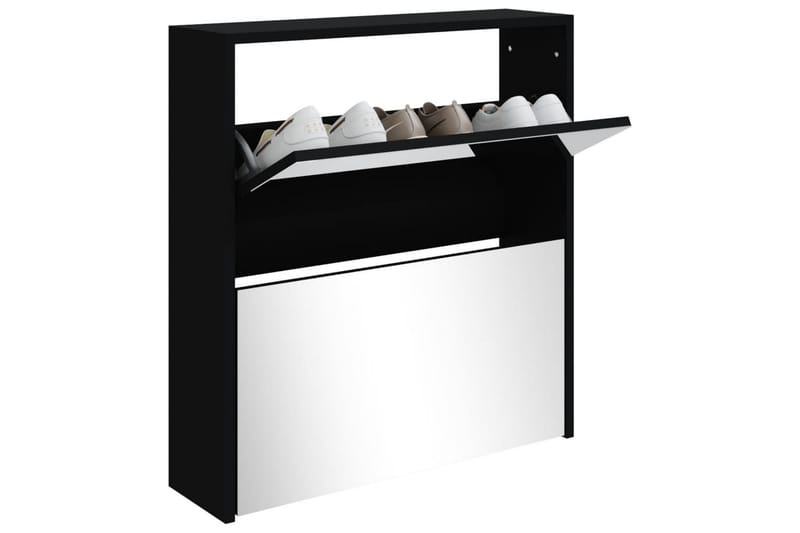 beBasic Skoskåp med 2 skåp svart 63x17x67 cm - Förvaring - Sko- & klädförvaring - Skoförvaring