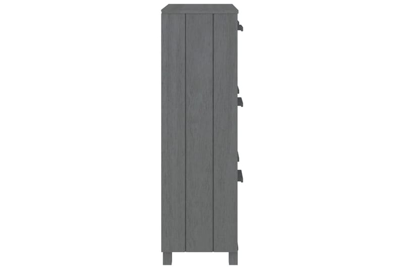 beBasic Skoskåp mörkgrå 59,5x35x117 cm massiv furu - Förvaring - Sko- & klädförvaring - Skoförvaring