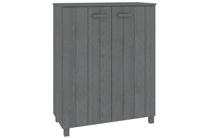 beBasic Skoskåp mörkgrå 85x40x108 cm massiv furu - Förvaring - Sko- & klädförvaring - Skoförvaring