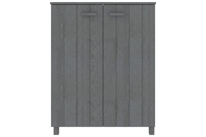 beBasic Skoskåp mörkgrå 85x40x108 cm massiv furu - Förvaring - Sko- & klädförvaring - Skoförvaring