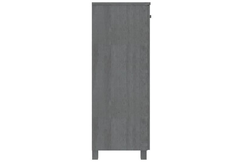 beBasic Skoskåp mörkgrå 85x40x108 cm massiv furu - Förvaring - Sko- & klädförvaring - Skoförvaring