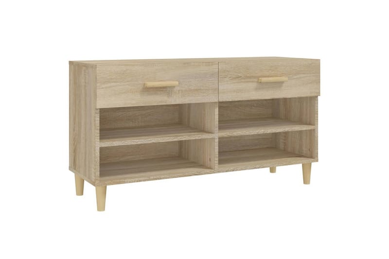 beBasic Skoskåp sonoma-ek 102x35x55 cm konstruerat trä - Förvaring - Sko- & klädförvaring - Skoförvaring