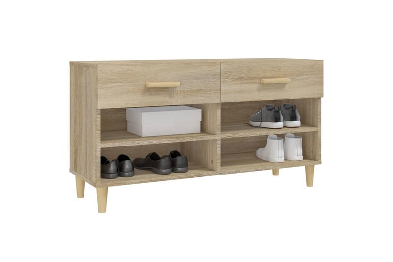 beBasic Skoskåp sonoma-ek 102x35x55 cm konstruerat trä - Förvaring - Sko- & klädförvaring - Skoförvaring