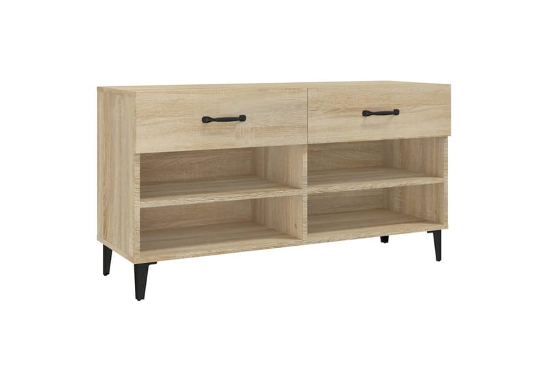 beBasic Skoskåp sonoma-ek 102x35x55 cm konstruerat trä - Förvaring - Sko- & klädförvaring - Skoförvaring