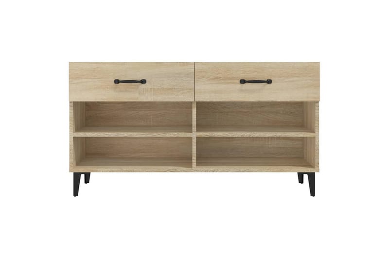 beBasic Skoskåp sonoma-ek 102x35x55 cm konstruerat trä - Förvaring - Sko- & klädförvaring - Skoförvaring