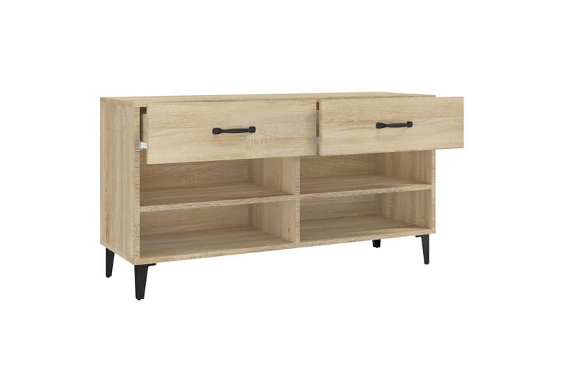 beBasic Skoskåp sonoma-ek 102x35x55 cm konstruerat trä - Förvaring - Sko- & klädförvaring - Skoförvaring