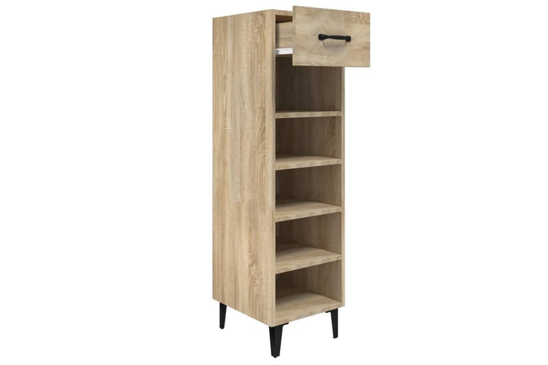 beBasic Skoskåp sonoma-ek 30x35x105 cm konstruerat trä - Förvaring - Sko- & klädförvaring - Skoförvaring