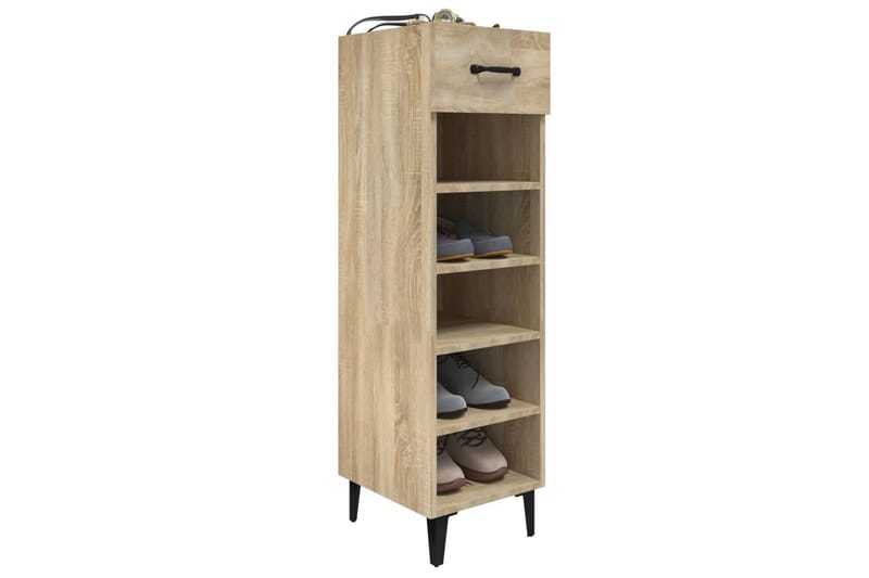 beBasic Skoskåp sonoma-ek 30x35x105 cm konstruerat trä - Förvaring - Sko- & klädförvaring - Skoförvaring