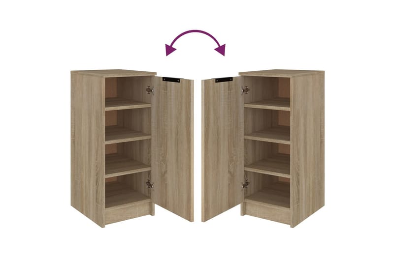 beBasic Skoskåp sonoma-ek 30x35x70 cm konstruerat trä - Förvaring - Sko- & klädförvaring - Skoförvaring