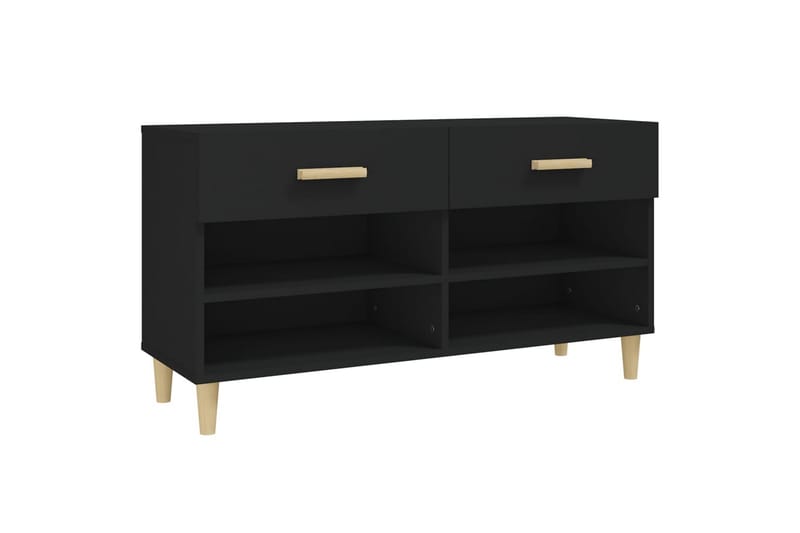 beBasic Skoskåp svart 102x35x55 cm konstruerat trä - Förvaring - Sko- & klädförvaring - Skoförvaring