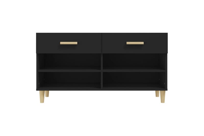 beBasic Skoskåp svart 102x35x55 cm konstruerat trä - Förvaring - Sko- & klädförvaring - Skoförvaring
