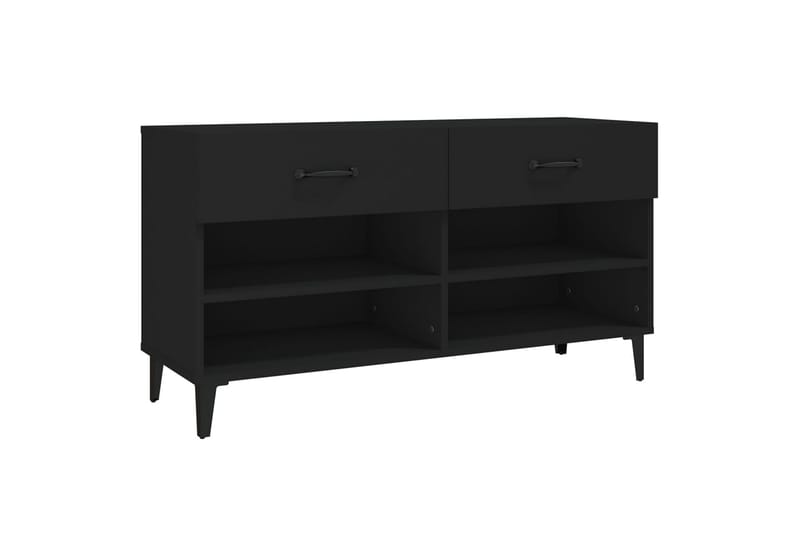 beBasic Skoskåp svart 102x35x55 cm konstruerat trä - Förvaring - Sko- & klädförvaring - Skoförvaring