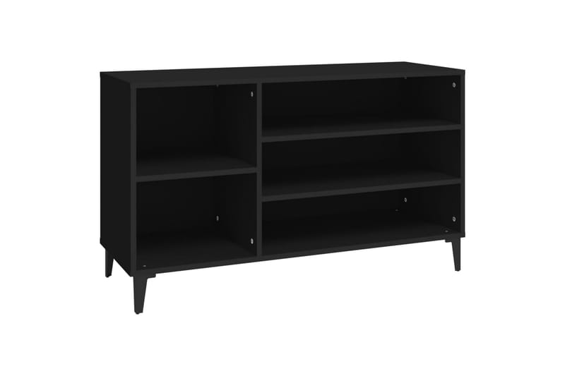 beBasic Skoskåp svart 102x36x60 cm konstruerat trä - Förvaring - Sko- & klädförvaring - Skoförvaring
