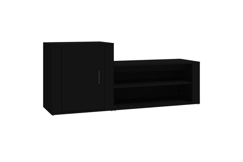 beBasic Skoskåp svart 130x35x54 cm konstruerat trä - Förvaring - Sko- & klädförvaring - Skoförvaring
