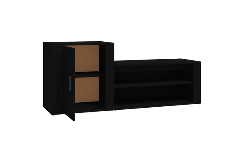 beBasic Skoskåp svart 130x35x54 cm konstruerat trä - Förvaring - Sko- & klädförvaring - Skoförvaring