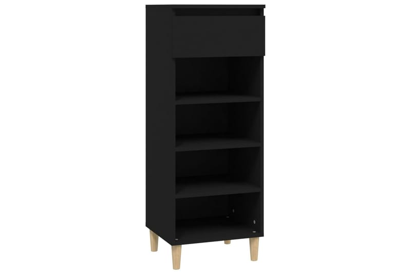 beBasic Skoskåp svart 40x36x105 cm konstruerat trä - Förvaring - Sko- & klädförvaring - Skoförvaring