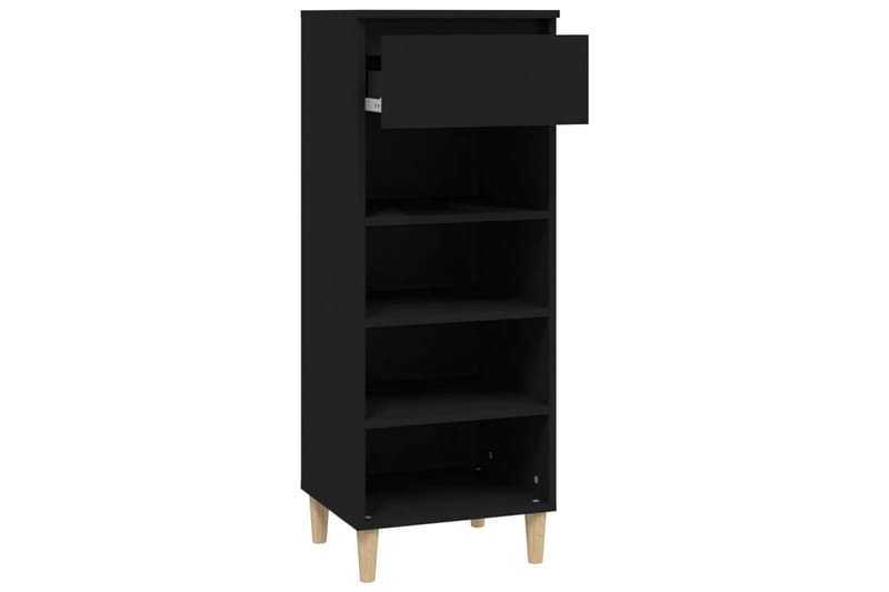 beBasic Skoskåp svart 40x36x105 cm konstruerat trä - Förvaring - Sko- & klädförvaring - Skoförvaring