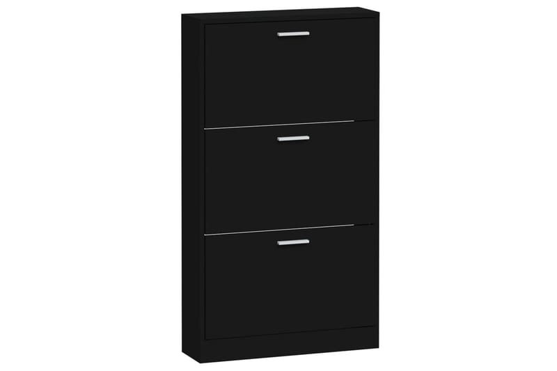 beBasic Skoskåp svart 59x17x108 cm konstruerat trä - Förvaring - Sko- & klädförvaring - Skoförvaring