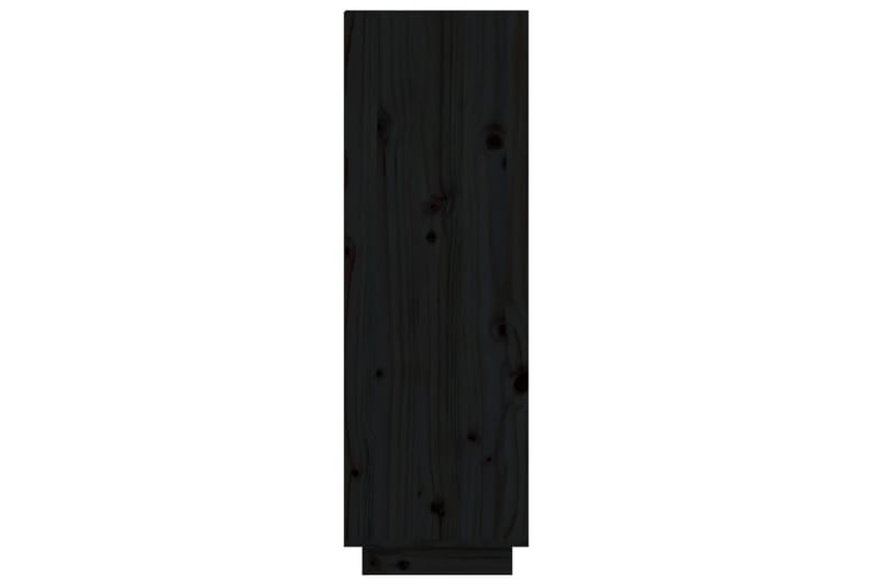 beBasic Skoskåp svart 60x34x105 cm massiv furu - Förvaring - Sko- & klädförvaring - Skoförvaring