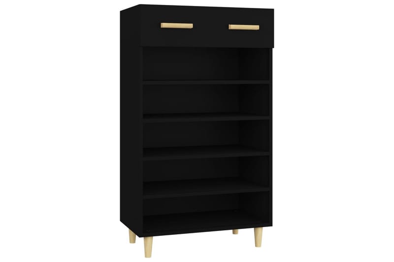 beBasic Skoskåp svart 60x35x105 cm konstruerat trä - Förvaring - Sko- & klädförvaring - Skoförvaring