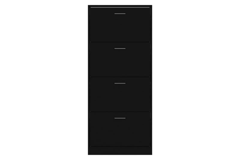 beBasic Skoskåp svart 63x24x147 cm konstruerat trä - Förvaring - Sko- & klädförvaring - Skoförvaring