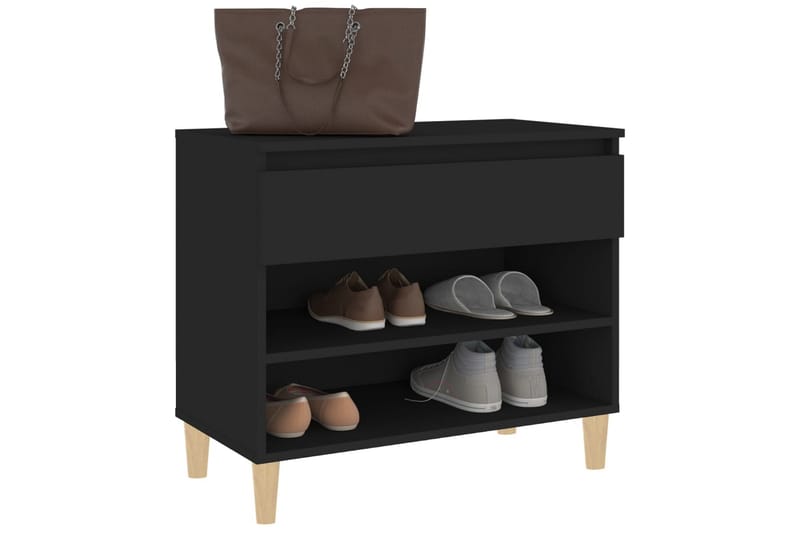 beBasic Skoskåp svart 70x36x60 cm konstruerat trä - Förvaring - Sko- & klädförvaring - Skoförvaring
