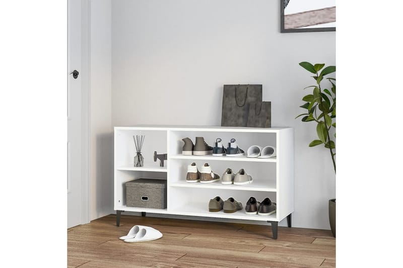 beBasic Skoskåp vit 102x36x60 cm konstruerat trä - Förvaring - Sko- & klädförvaring - Skoförvaring