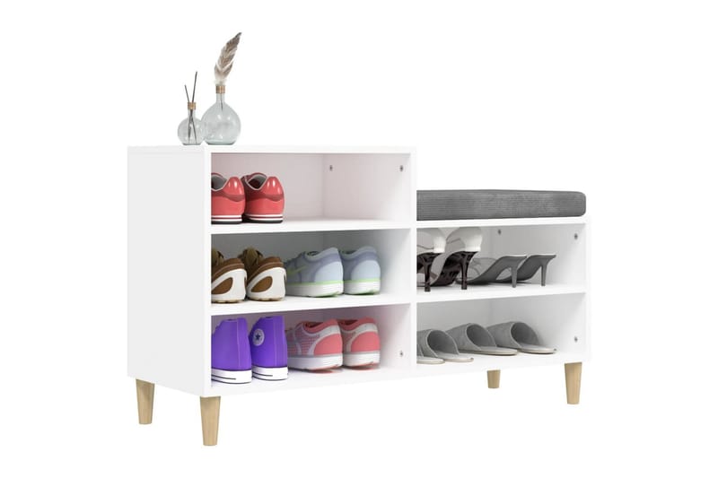beBasic Skoskåp vit 102x36x60 cm konstruerat trä - Förvaring - Sko- & klädförvaring - Skoförvaring