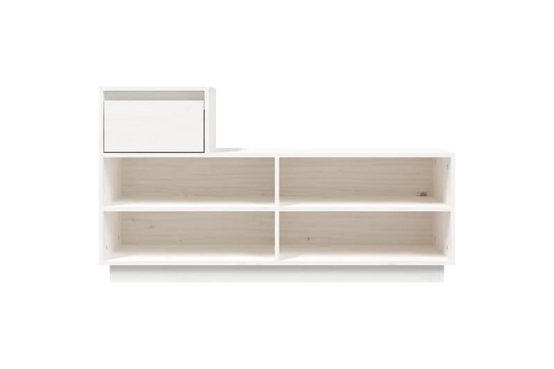 beBasic Skoskåp vit 110x34x61 cm massiv furu - Förvaring - Sko- & klädförvaring - Skoförvaring