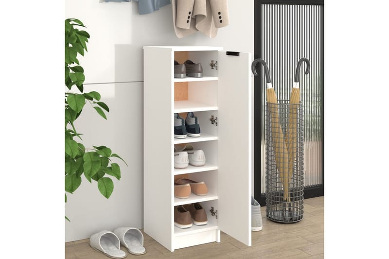 beBasic Skoskåp vit 30x35x100 cm konstruerat trä - Förvaring - Sko- & klädförvaring - Skoförvaring
