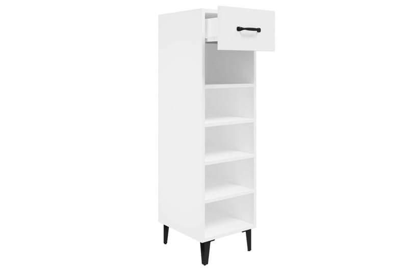 beBasic Skoskåp vit 30x35x105 cm konstruerat trä - Förvaring - Sko- & klädförvaring - Skoförvaring