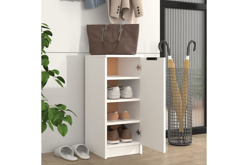 beBasic Skoskåp vit 30x35x70 cm konstruerat trä - Förvaring - Sko- & klädförvaring - Skoförvaring