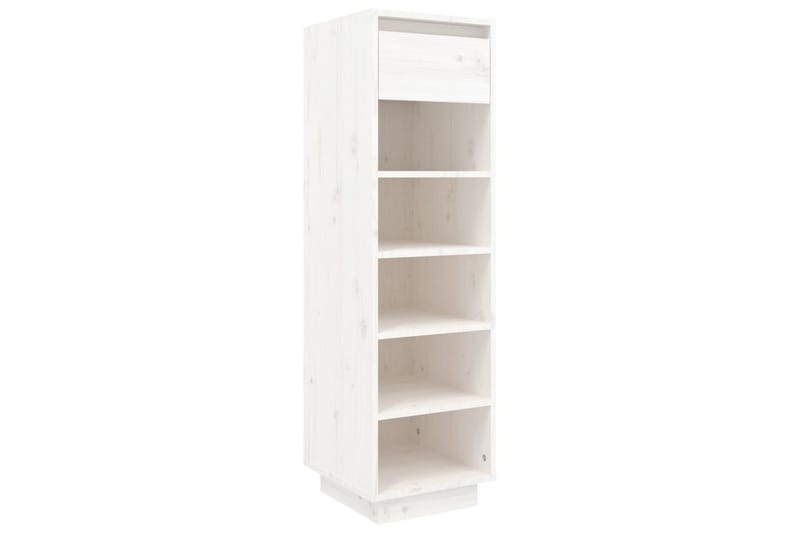 beBasic Skoskåp vit 34x30x105 cm massiv furu - Förvaring - Sko- & klädförvaring - Skoförvaring
