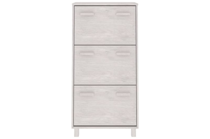 beBasic Skoskåp vit 59,5x35x117 cm massiv furu - Förvaring - Sko- & klädförvaring - Skoförvaring