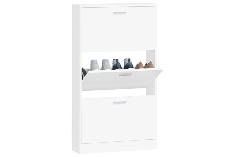 beBasic Skoskåp vit 59x17x108 cm konstruerat trä - Förvaring - Sko- & klädförvaring - Skoförvaring