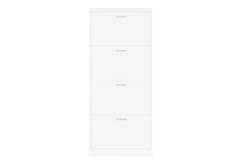 beBasic Skoskåp vit 59x17x150 cm konstruerat trä - Förvaring - Sko- & klädförvaring - Skoförvaring