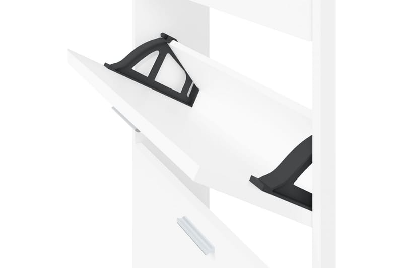 beBasic Skoskåp vit 59x17x150 cm konstruerat trä - Förvaring - Sko- & klädförvaring - Skoförvaring