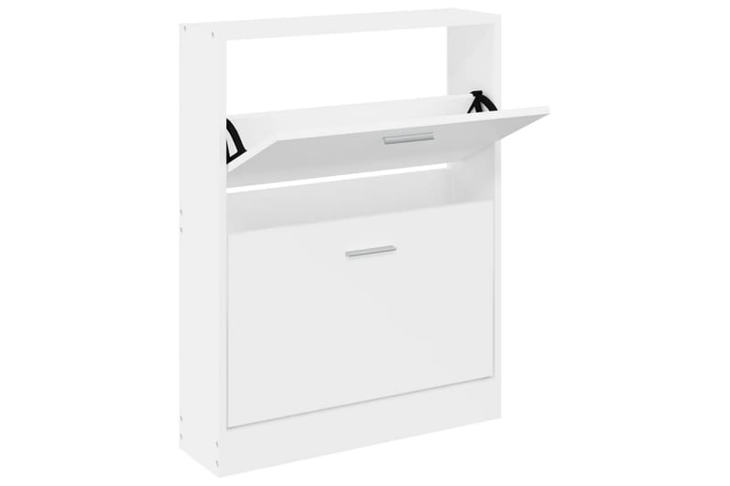 beBasic Skoskåp vit 59x17x81 cm konstruerat trä - Förvaring - Sko- & klädförvaring - Skoförvaring