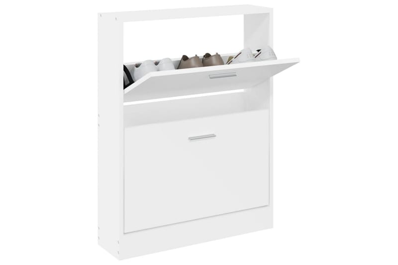 beBasic Skoskåp vit 59x17x81 cm konstruerat trä - Förvaring - Sko- & klädförvaring - Skoförvaring
