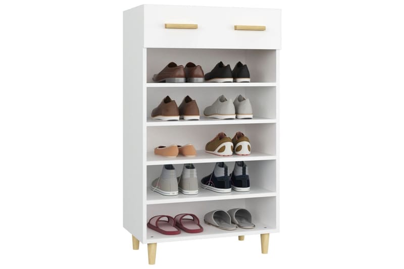 beBasic Skoskåp vit 60x35x105 cm konstruerat trä - Förvaring - Sko- & klädförvaring - Skoförvaring