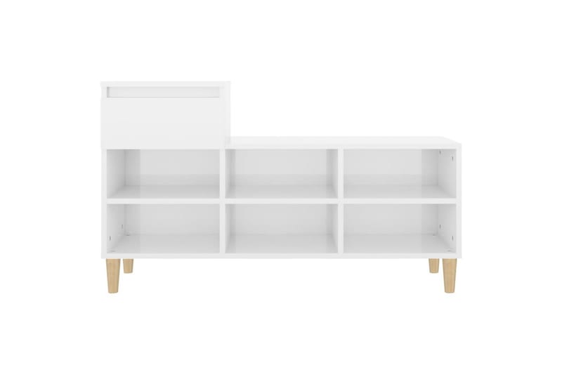 beBasic Skoskåp vit högglans 102x36x60 cm konstruerat trä - Förvaring - Sko- & klädförvaring - Skoförvaring
