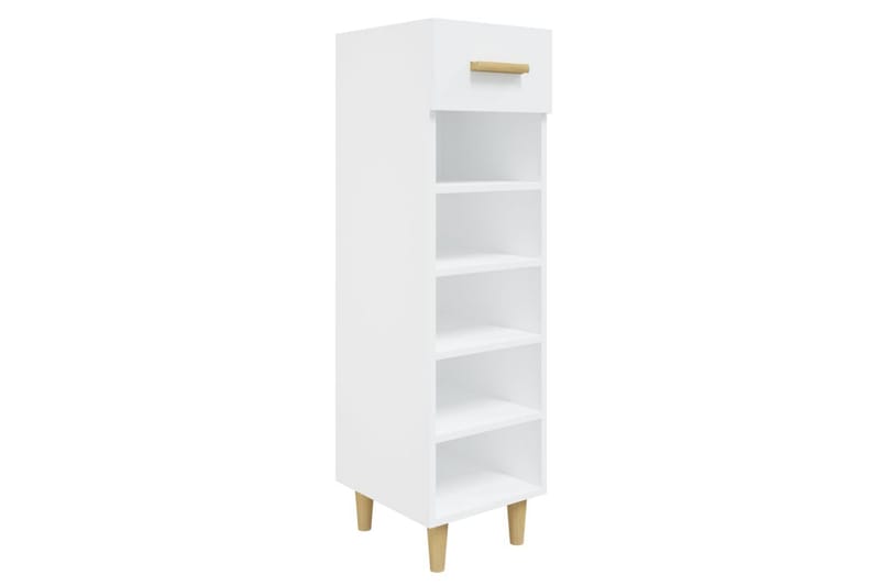 beBasic Skoskåp vit högglans 30x35x105 cm konstruerat trä - Förvaring - Sko- & klädförvaring - Skoförvaring