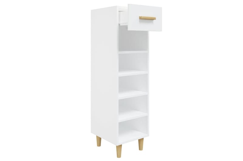 beBasic Skoskåp vit högglans 30x35x105 cm konstruerat trä - Förvaring - Sko- & klädförvaring - Skoförvaring