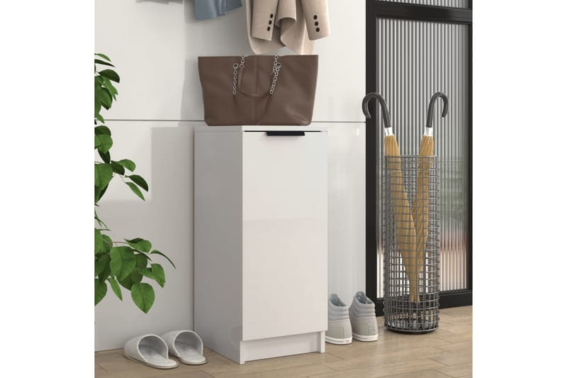 beBasic Skoskåp vit högglans 30x35x70 cm konstruerat trä - Förvaring - Sko- & klädförvaring - Skoförvaring