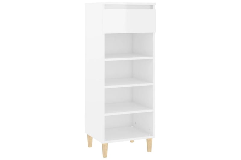 beBasic Skoskåp vit högglans 40x36x105 cm konstruerat trä - Förvaring - Sko- & klädförvaring - Skoförvaring