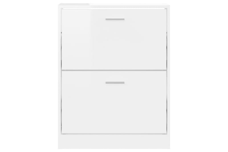 beBasic Skoskåp vit högglans 59x17x81 cm konstruerat trä - Förvaring - Sko- & klädförvaring - Skoförvaring
