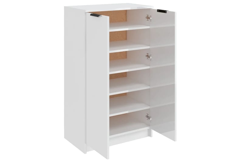 beBasic Skoskåp vit högglans 59x35x100 cm konstruerat trä - Förvaring - Sko- & klädförvaring - Skoförvaring