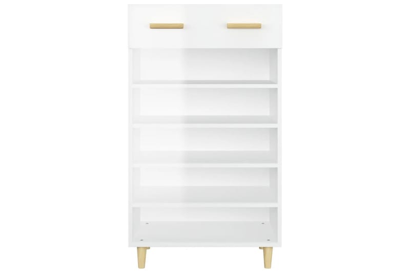 beBasic Skoskåp vit högglans 60x35x105 cm konstruerat trä - Förvaring - Sko- & klädförvaring - Skoförvaring